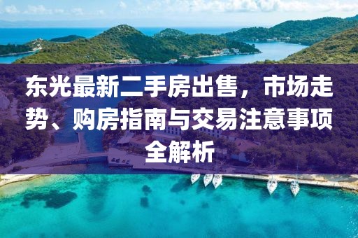 東光最新二手房出售，市場走勢、購房指南與交易注意事項全解析