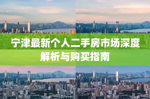 寧津最新個人二手房市場深度解析與購買指南