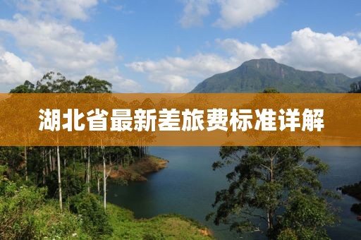 湖北省最新差旅費(fèi)標(biāo)準(zhǔn)詳解