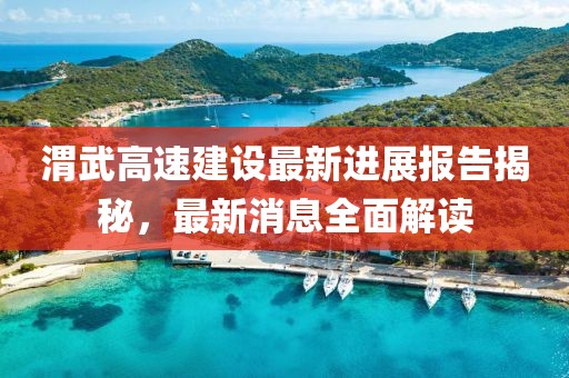 渭武高速建設(shè)最新進展報告揭秘，最新消息全面解讀