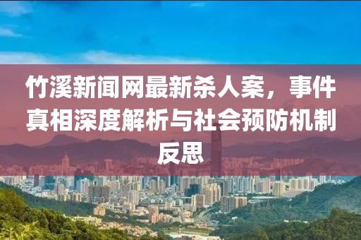 竹溪新聞網(wǎng)最新殺人案，事件真相深度解析與社會(huì)預(yù)防機(jī)制反思