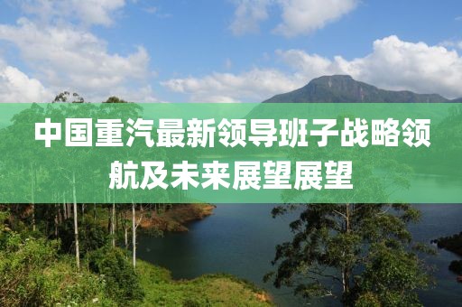 中國(guó)重汽最新領(lǐng)導(dǎo)班子戰(zhàn)略領(lǐng)航及未來(lái)展望展望