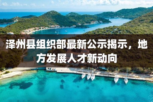 澤州縣組織部最新公示揭示，地方發(fā)展人才新動向