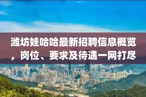 濰坊娃哈哈最新招聘信息概覽，崗位、要求及待遇一網(wǎng)打盡