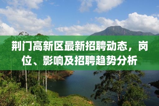 荊門高新區(qū)最新招聘動態(tài)，崗位、影響及招聘趨勢分析