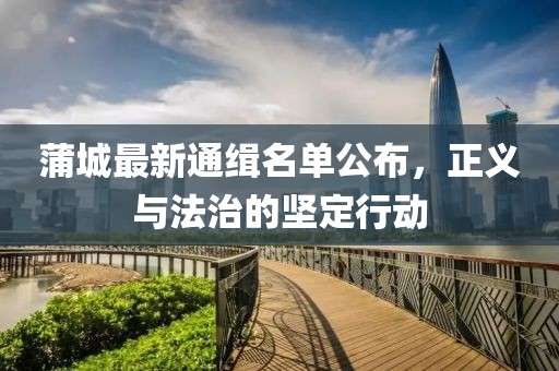 蒲城最新通緝名單公布，正義與法治的堅(jiān)定行動(dòng)