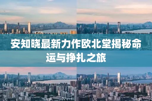 安知曉最新力作歐北堂揭秘命運(yùn)與掙扎之旅